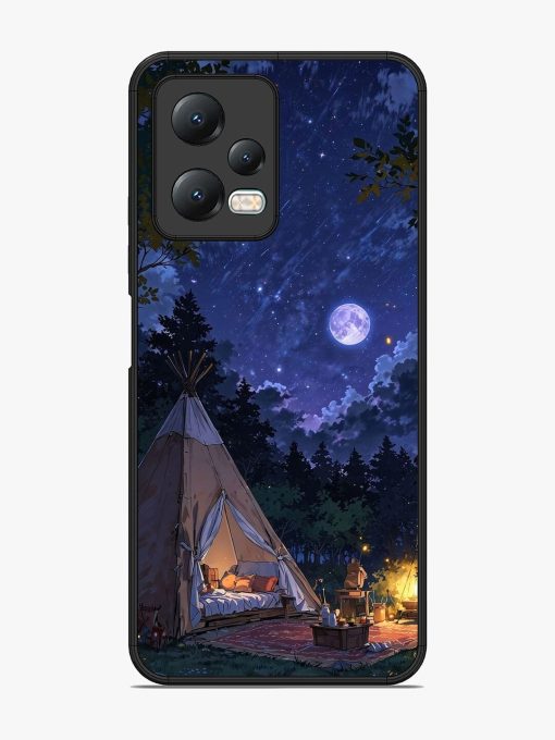 Moonlight Camping Glossy Soft Edge Case for Xiaomi Redmi Note 12 (5G) Chachhi