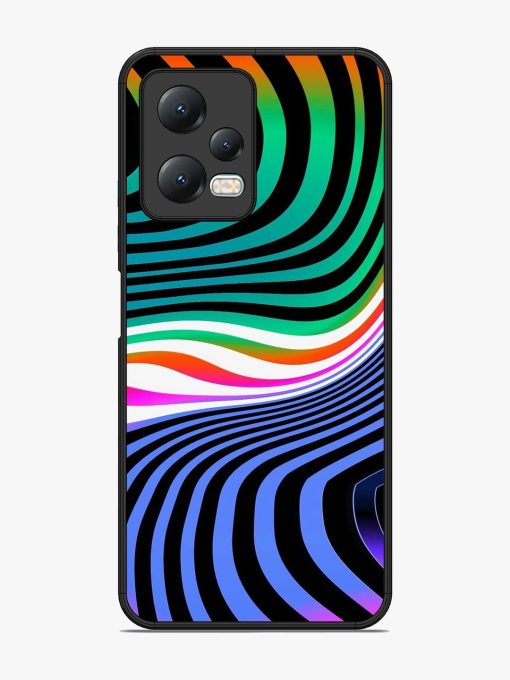 Psychedelic Waves Glossy Soft Edge Case for Xiaomi Redmi Note 12 (5G) Chachhi