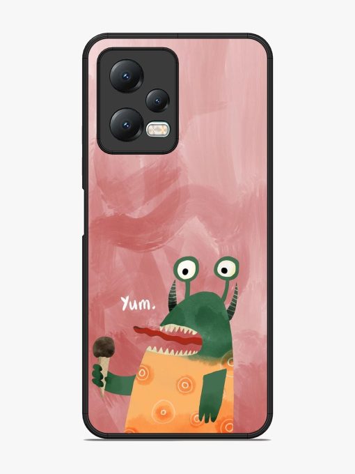 Hungry Monster Glossy Soft Edge Case for Xiaomi Redmi Note 12 (5G) Chachhi