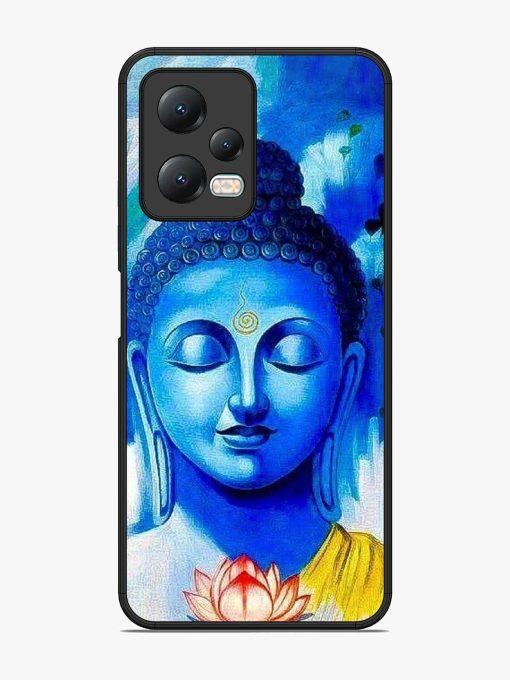 Serene Buddha With Lotus Glossy Soft Edge Case for Xiaomi Redmi Note 12 (5G) Chachhi