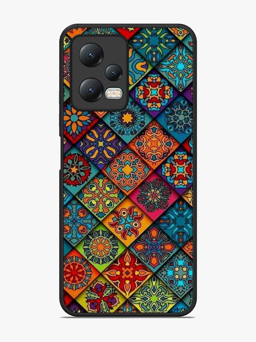 Patchwork Mandala Mosaic Glossy Soft Edge Case for Xiaomi Redmi Note 12 (5G) Chachhi