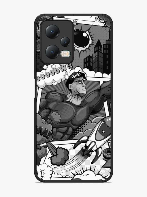 Comic Book Chaos Glossy Soft Edge Case for Xiaomi Redmi Note 12 (5G) Chachhi