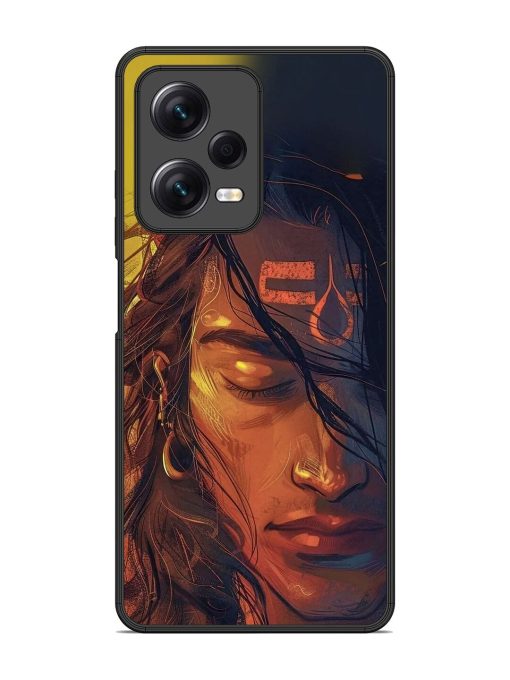 Tranquil Shiva Glossy Soft Edge Case for Xiaomi Redmi Note 12 Pro (5G) Chachhi