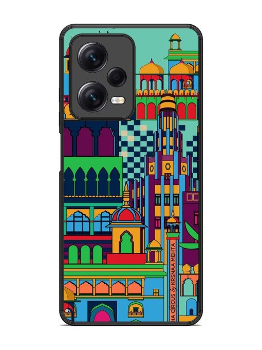 Indian Tapestry Glossy Soft Edge Case for Xiaomi Redmi Note 12 Pro (5G) Chachhi