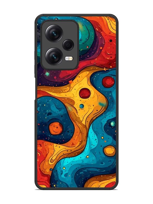 Cosmic Swirl Glossy Soft Edge Case for Xiaomi Redmi Note 12 Pro (5G) Chachhi