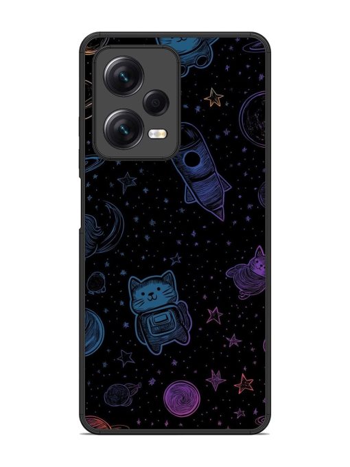 Cosmic Cat Chaos Glossy Soft Edge Case for Xiaomi Redmi Note 12 Pro (5G) Chachhi