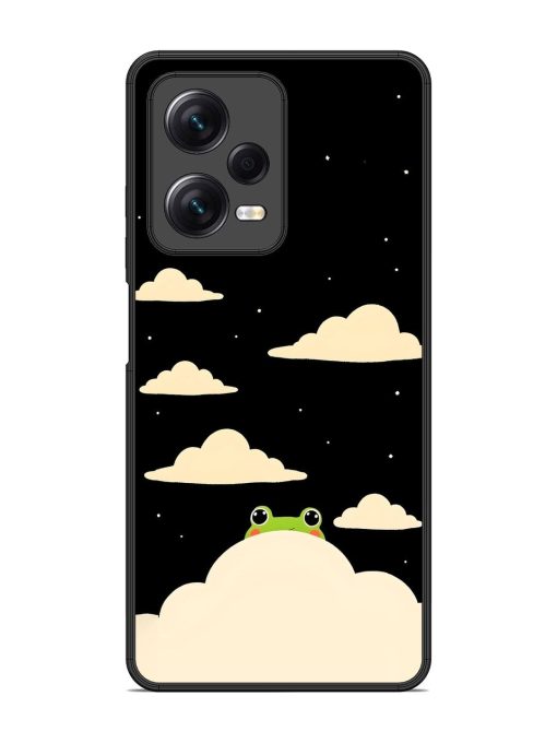 Froggy Night Sky Glossy Soft Edge Case for Xiaomi Redmi Note 12 Pro (5G) Chachhi