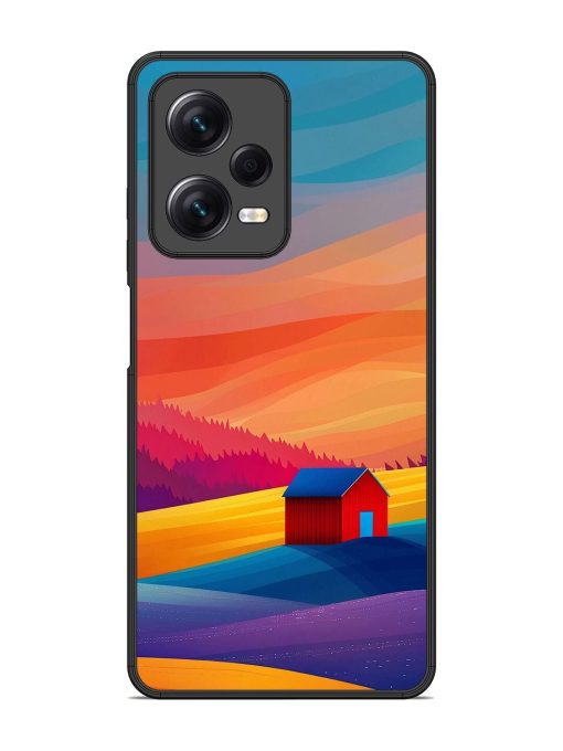 Sunset Solitude Glossy Soft Edge Case for Xiaomi Redmi Note 12 Pro (5G) Chachhi