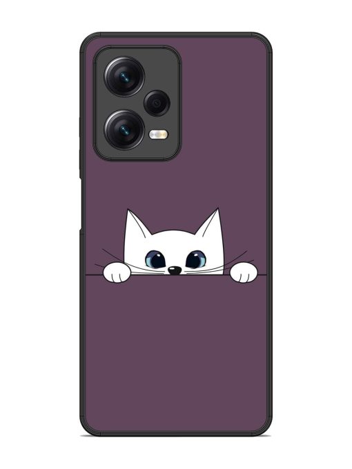 Peek-A-Boo Kitty Glossy Soft Edge Case for Xiaomi Redmi Note 12 Pro (5G) Chachhi