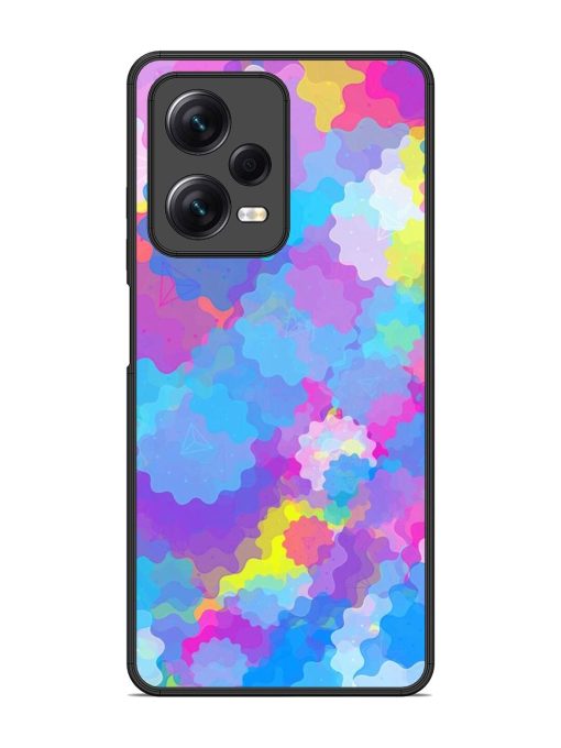 Psychedelic Cloud Burst Glossy Soft Edge Case for Xiaomi Redmi Note 12 Pro (5G) Chachhi