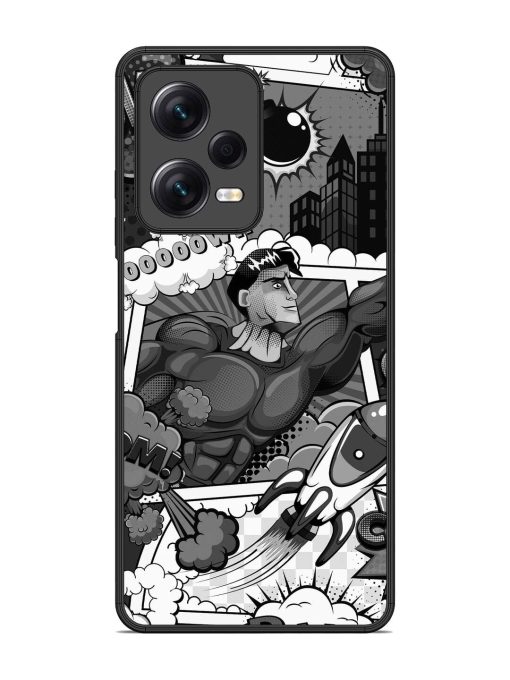 Comic Book Chaos Glossy Soft Edge Case for Xiaomi Redmi Note 12 Pro (5G) Chachhi