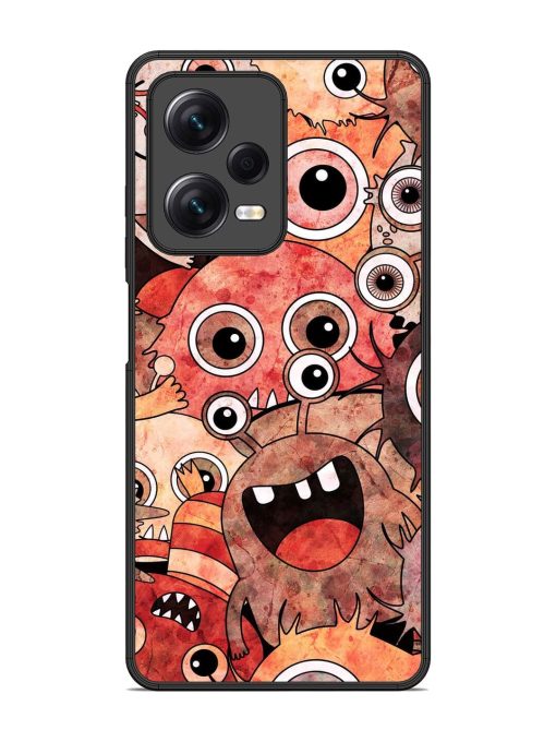 Monster Mash Glossy Soft Edge Case for Xiaomi Redmi Note 12 Pro (5G) Chachhi