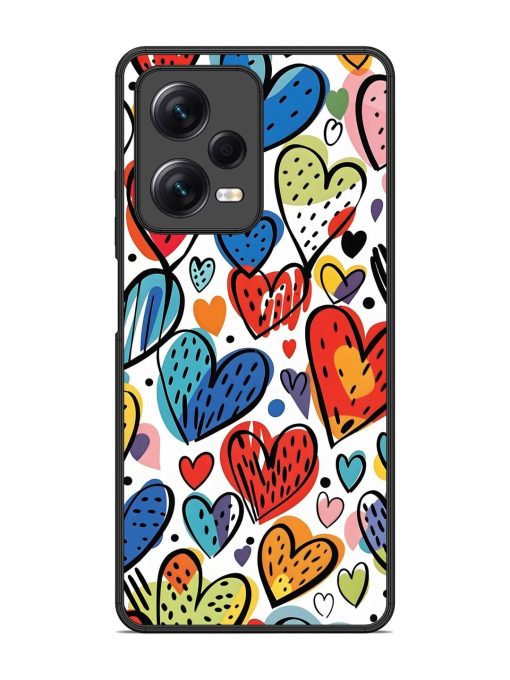 Heartfelt Harmony Glossy Soft Edge Case for Xiaomi Redmi Note 12 Pro (5G) Chachhi