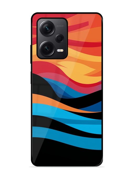 Blazing Currents Glossy Soft Edge Case for Xiaomi Redmi Note 12 Pro Plus (5G) Chachhi