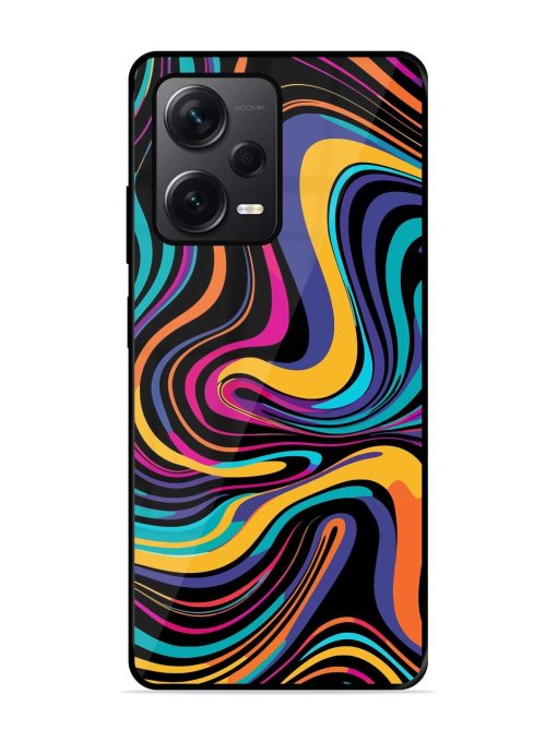 Psychedelic Swirl Glossy Soft Edge Case for Xiaomi Redmi Note 12 Pro Plus (5G)