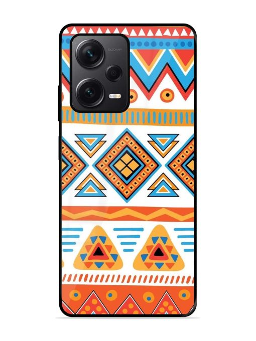 Vibrant Tribal Pattern Glossy Soft Edge Case for Xiaomi Redmi Note 12 Pro Plus (5G) Chachhi