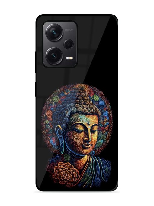 Stained Glass Serenity Glossy Soft Edge Case for Xiaomi Redmi Note 12 Pro Plus (5G) Chachhi