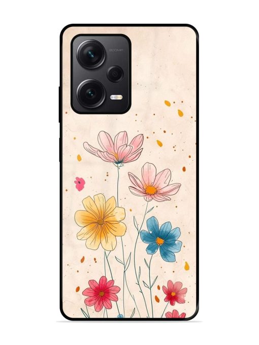 Delicate Bloom Glossy Soft Edge Case for Xiaomi Redmi Note 12 Pro Plus (5G) Chachhi