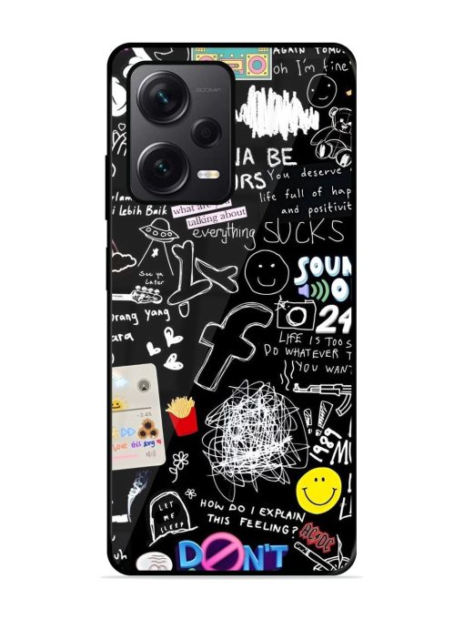 Doodle Diary Glossy Soft Edge Case for Xiaomi Redmi Note 12 Pro Plus (5G) Chachhi