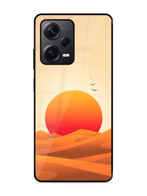 Desert Sunset Glossy Soft Edge Case for Xiaomi Redmi Note 12 Pro Plus (5G) Chachhi