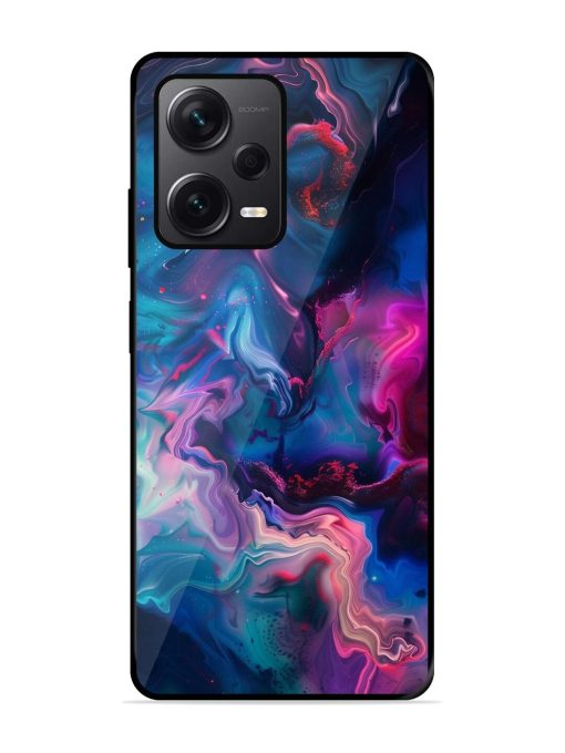 Cosmic Swirl Glossy Soft Edge Case for Xiaomi Redmi Note 12 Pro Plus (5G) Chachhi