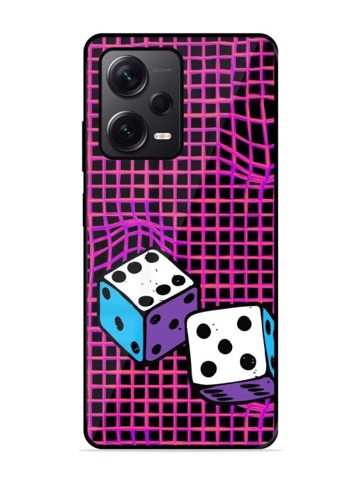 Glitched Dice Glossy Soft Edge Case for Xiaomi Redmi Note 12 Pro Plus (5G) Chachhi