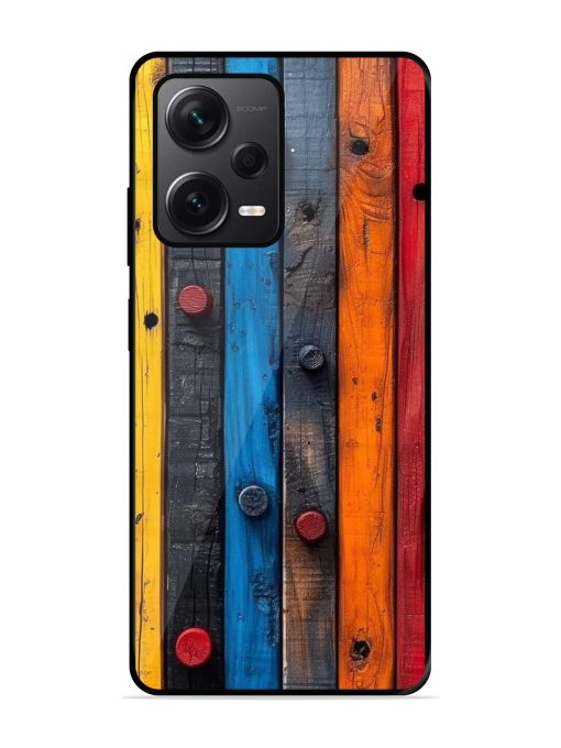 Rainbow Plank Glossy Soft Edge Case for Xiaomi Redmi Note 12 Pro Plus (5G)