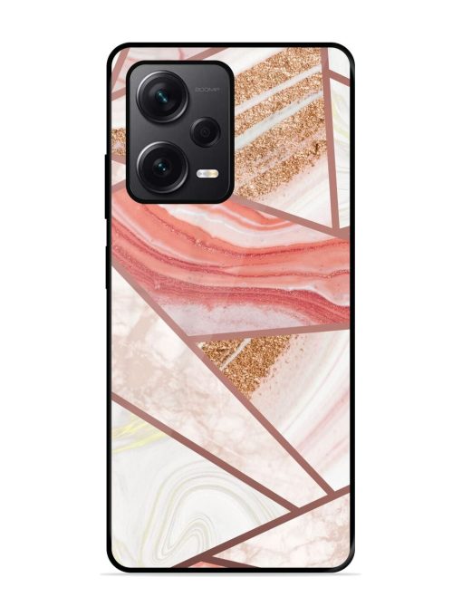 Rosy Mosaic Glossy Soft Edge Case for Xiaomi Redmi Note 12 Pro Plus (5G) Chachhi