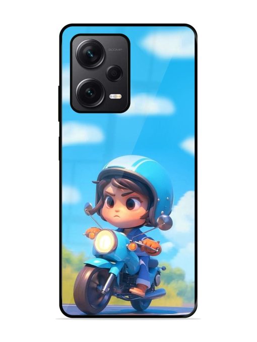 Little Rider Glossy Soft Edge Case for Xiaomi Redmi Note 12 Pro Plus (5G) Chachhi