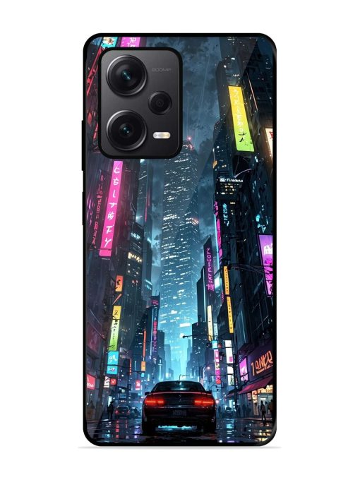 Neon Nightscape Glossy Soft Edge Case for Xiaomi Redmi Note 12 Pro Plus (5G) Chachhi