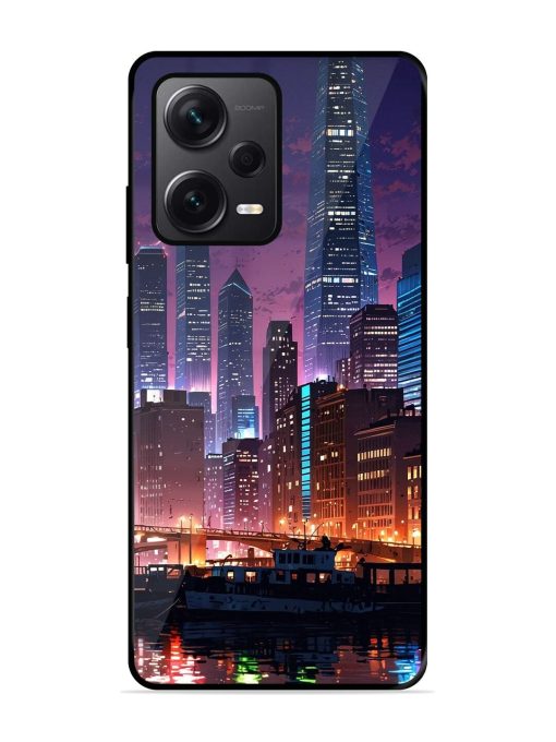 Neon Nightscape Glossy Soft Edge Case for Xiaomi Redmi Note 12 Pro Plus (5G) Chachhi