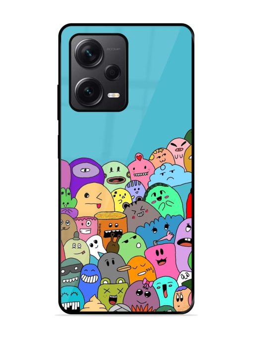 Monster Mash Glossy Soft Edge Case for Xiaomi Redmi Note 12 Pro Plus (5G) Chachhi