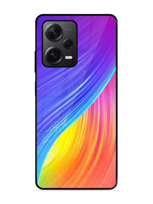 Neon Swirl Glossy Soft Edge Case for Xiaomi Redmi Note 12 Pro Plus (5G) Chachhi