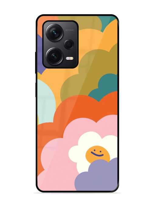 Happy Flower Power Glossy Soft Edge Case for Xiaomi Redmi Note 12 Pro Plus (5G) Chachhi