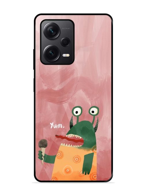 Hungry Monster Glossy Soft Edge Case for Xiaomi Redmi Note 12 Pro Plus (5G) Chachhi