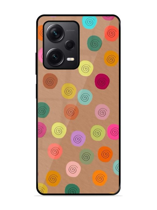 Swirly Dots On Kraft Glossy Soft Edge Case for Xiaomi Redmi Note 12 Pro Plus (5G) Chachhi