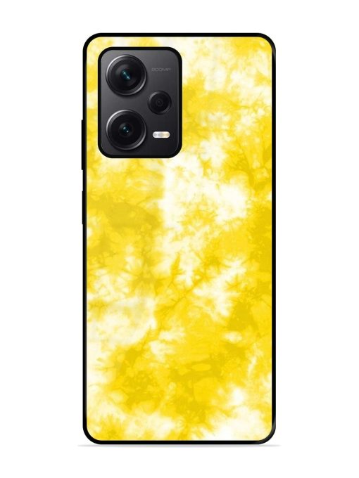 Golden Tie-Dye Twirl Glossy Soft Edge Case for Xiaomi Redmi Note 12 Pro Plus (5G) Chachhi