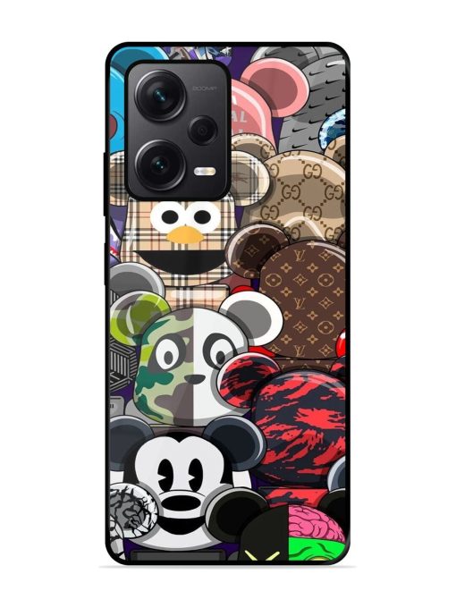 Streetwear Bearbrick Extravaganza Glossy Soft Edge Case for Xiaomi Redmi Note 12 Pro Plus (5G) Chachhi