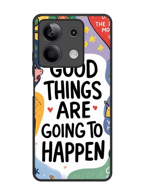 Uplifting Scribbles Glossy Soft Edge Case for Xiaomi Redmi Note 13 (5G) Chachhi