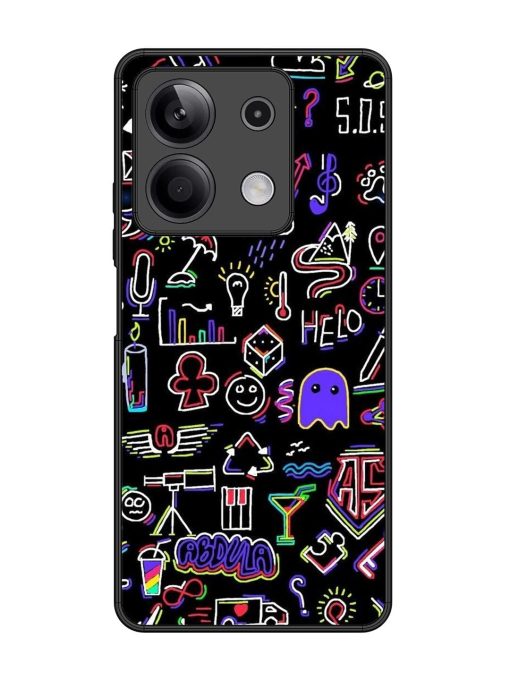 Neon Doodle Glossy Soft Edge Case for Xiaomi Redmi Note 13 (5G) Chachhi