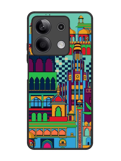 Indian Tapestry Glossy Soft Edge Case for Xiaomi Redmi Note 13 (5G) Chachhi