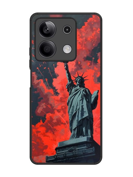 Lady Liberty'S Firework Finale Glossy Soft Edge Case for Xiaomi Redmi Note 13 (5G) Chachhi