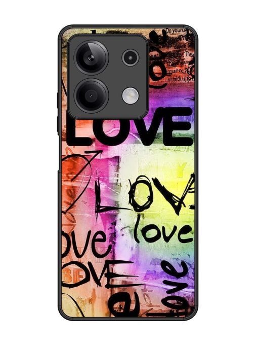 Love Graffiti Glossy Soft Edge Case for Xiaomi Redmi Note 13 (5G) Chachhi