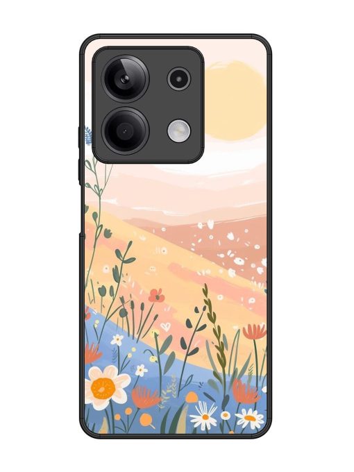 Golden Hour Blooms Glossy Soft Edge Case for Xiaomi Redmi Note 13 (5G) Chachhi