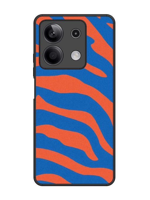 Zebra Stripes In Blue And Orange Glossy Soft Edge Case for Xiaomi Redmi Note 13 (5G) Chachhi