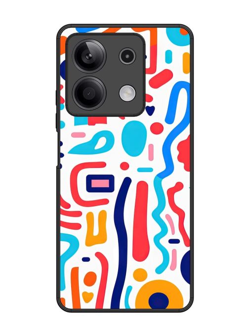 Whimsical Doodle Chaos Glossy Soft Edge Case for Xiaomi Redmi Note 13 (5G) Chachhi