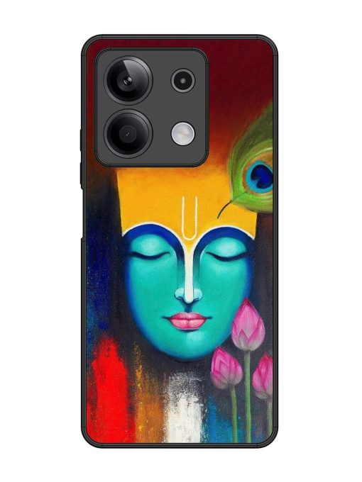 Divine Tranquility: The Face Of Krishna Glossy Soft Edge Case for Xiaomi Redmi Note 13 (5G) Chachhi