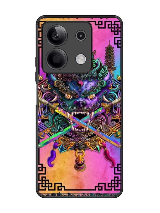 Psychedelic Fu Dog Tapestry Glossy Soft Edge Case for Xiaomi Redmi Note 13 (5G) Chachhi