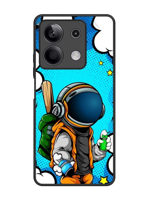 Space Graffiti Artist Glossy Soft Edge Case for Xiaomi Redmi Note 13 (5G) Chachhi