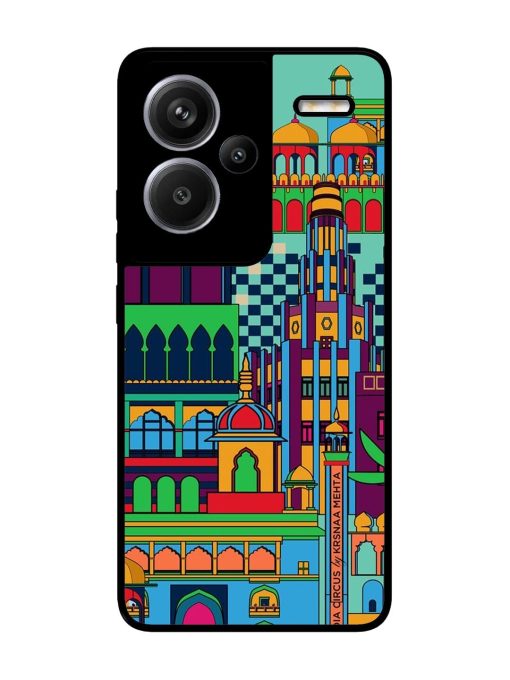 Indian Tapestry Glossy Soft Edge Case for Xiaomi Redmi Note 13 Pro Plus (5G) Chachhi